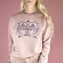 My Book Boyfriend Has Wings Embroidered Sweatshirt, thumbnail 1 of 4