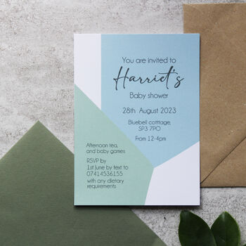 Baby Shower Invitations Printed And Personalised With Envelopes, 6 of 11