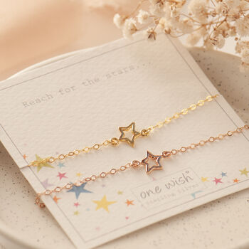 Gold Star Bracelet – Reach For The Stars Gift For Her, Graduation Gift, New Job, Birthday Bracelet, 2 of 11