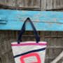 Genoa Upcycled Sailcloth Tote Bag, thumbnail 5 of 8