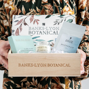 Personalised Relaxation Gift Set By Banks Lyon Botanical ...