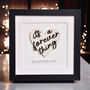 Personalised Wooden Art Print For Couple It's A Forever Thing, thumbnail 1 of 4