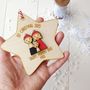 Personalised Couple And Puppy Christmas Decoration, thumbnail 4 of 5