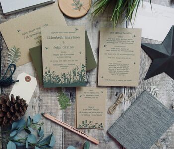 Wildflower Wedding Invitation Bundle, 2 of 5