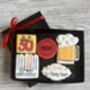 Personalised Milestone Birthday Biscuit Gift For Him, thumbnail 1 of 11