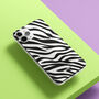 Zebra Print Phone Case For iPhone, thumbnail 3 of 9
