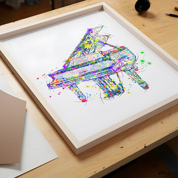 Abstract Piano Sketch Print, 2 of 6