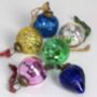Six Textured Baubles With Sari Loops, thumbnail 2 of 4