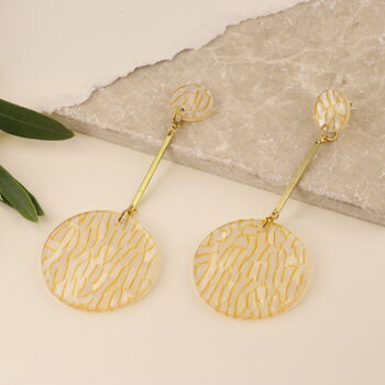 Hello You! Round Sun Statement Stud Earrings, 5 of 9