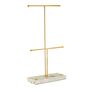 Terrazzo And Gold Tone Double Jewellery Stand, thumbnail 3 of 4