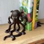Cast Iron Octopus Decorative Bookends Set Of Two, thumbnail 3 of 9