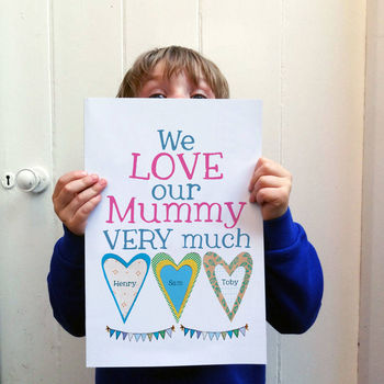 Personalised Mummy's Heart Big Card, 2 of 8