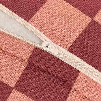 Vibes Kids Round Beanbag Maroon Tiles, 2 of 3