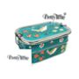 Stainless Steel Bento Lunchbox Hand Painted 'Jade Garden', thumbnail 1 of 6
