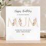 Mum Birthday Card, Gold And Pink Floral Car For Her, thumbnail 3 of 3