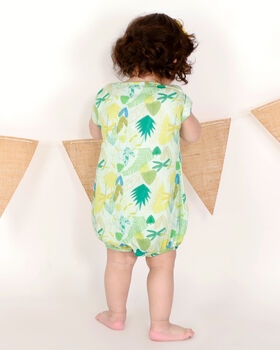 Leafy Forest Unisex Onesie, 2 of 2