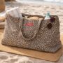 Personalised Leopard Beach Bag, thumbnail 1 of 6