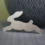 Sterling Silver Watercolour Hare Brooch, thumbnail 1 of 3