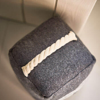 With Love Grey Heart Doorstop And Draught Excluder, 5 of 7