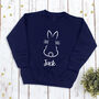 Children's Easter Bunny Rabbit Jumper Sweatshirt, thumbnail 2 of 2