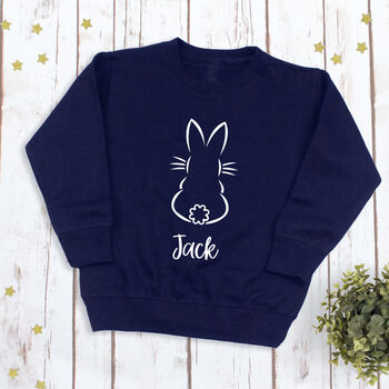 Children's Easter Bunny Rabbit Jumper Sweatshirt, 2 of 2