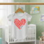 Personalised First Valentines Baby Bodysuit, thumbnail 1 of 3
