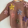 Hand Embroidered 'Flower' Baby And Toddler Jumper, thumbnail 7 of 11