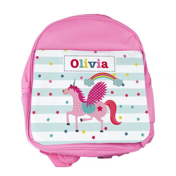 Personalised Girl's Unicorn Mini Rucksack, 9 of 10