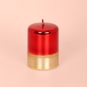 Red Plain Candles By G Decor, 4 of 5
