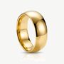 Thick Solid Dome Ring Smooth Band In 18k Gold, thumbnail 2 of 3
