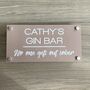 Large Personalised Acrylic Garden Sign With Fixings, thumbnail 1 of 8