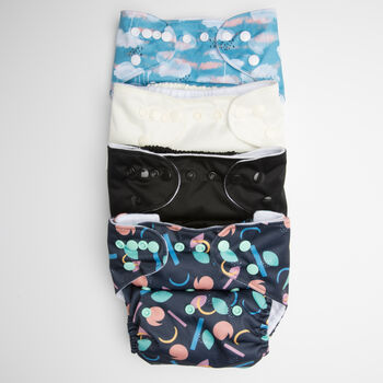 Cloth Nappy Bundles By Pēpi Collection: 'Party On Air', 2 of 4