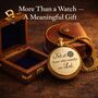 Personalised The Navigator Pocket Watch With Wooden Box Or Leather Case, thumbnail 4 of 12