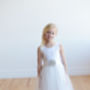 Ivory Or White Lace Flower Girl Dress, thumbnail 3 of 6