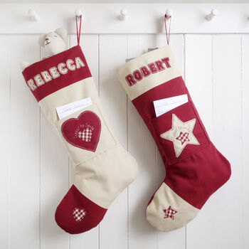 Personalised Letter To Santa Christmas Stocking, 9 of 12