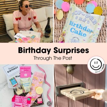 Birthday Gift Hamper Bday Cake Themed Treats, 3 of 3