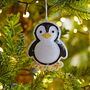 Beaded Penguin Christmas Decoration, thumbnail 2 of 8