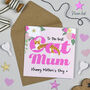 Cat Mum Happy Mother's Day Ginger And White Cat Card, thumbnail 1 of 2