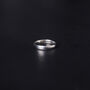 Minimalistic 5mm Engraved Silver Band Ring Unisex, thumbnail 7 of 11