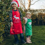 Personalised Snow Animals Kids Apron, thumbnail 1 of 8