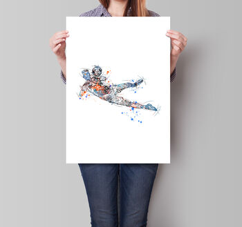 Set Of Three Goalkeeper Prints, 2 of 5