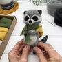 Needle Felting Kit, Raccoon, thumbnail 7 of 10