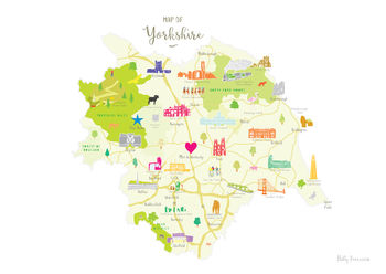 Personalised Yorkshire Map: Add Favourite Places, 3 of 4