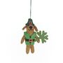 Handmade Felt Cormac The Irish Pooch Hanging Decoration, thumbnail 3 of 3