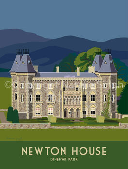 Newton House Dinefwr Park Llandeilo Art Print, 4 of 4