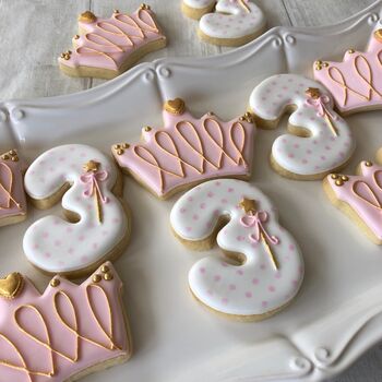 Pink Fairy Princess Biscuit Favours / Set Of 12, 4 of 5