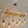 Olive Wood Light Fixture, thumbnail 3 of 6