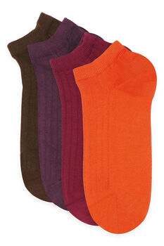 Four Pack Essential Men's Trainer Socks Sunset, 3 of 3