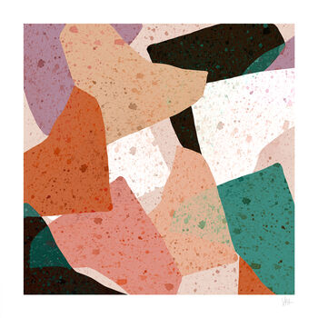 Terrazzo Abstract Shapes Print, 3 of 7