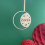 Personalised Wooden Eid Moon And Star Decoration, thumbnail 1 of 3